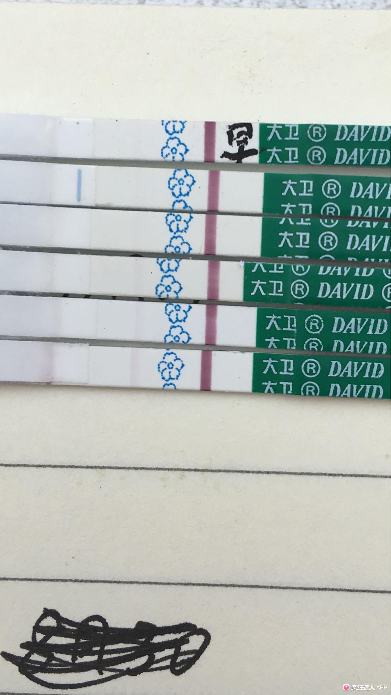 试纸昨天加深了今天没有加深,试纸测试好几天但是都没有加深