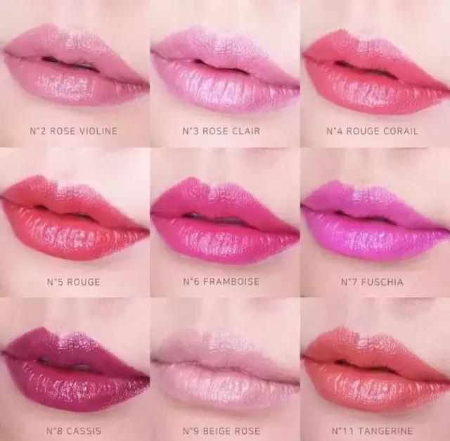 口红对比分析,口红颜值大比拼