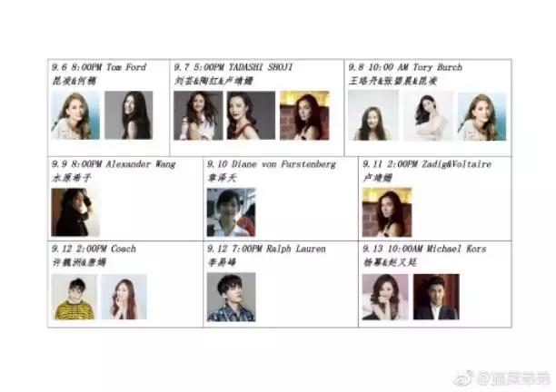 盘点纽约时装周,巴黎时装周杨幂杨颖绝美