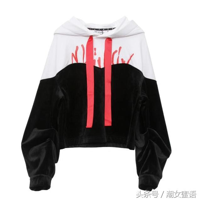 黑色卫衣怎么搭配好看显气质秋冬,撞色卫衣搭配图片