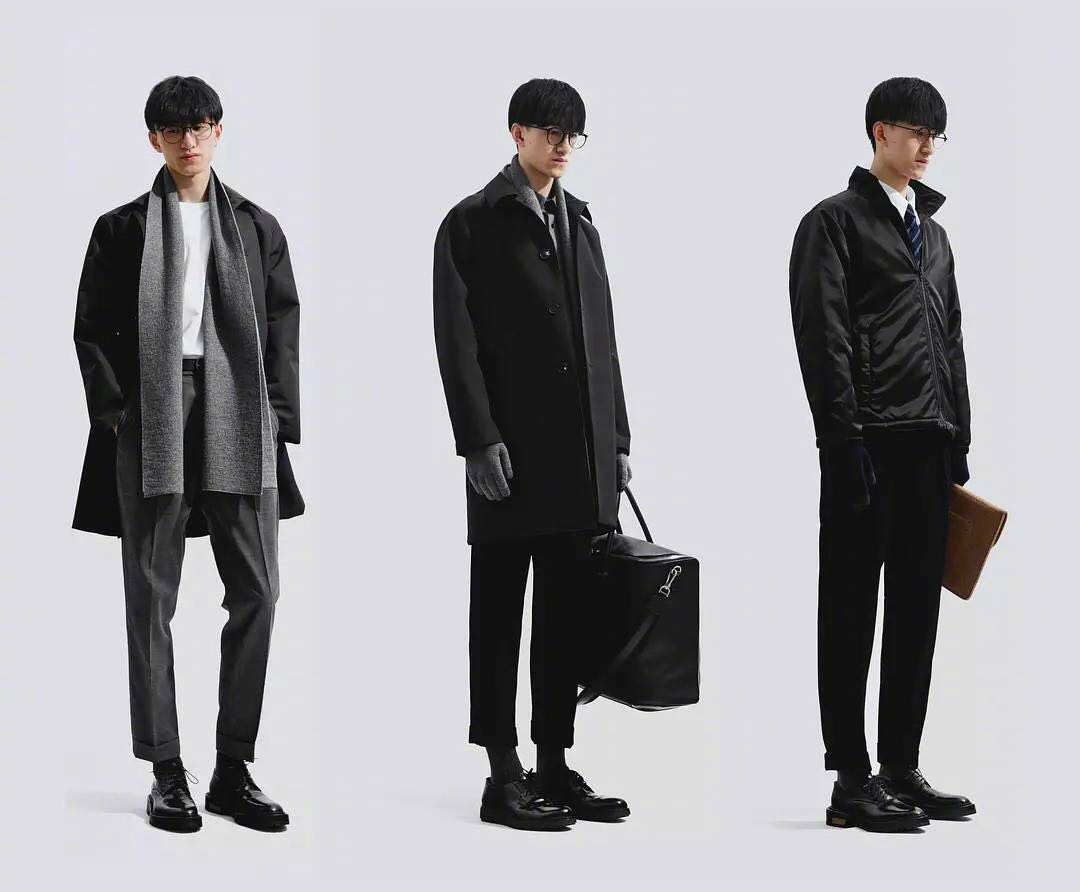 秋冬季时尚有型男装套装,保暖又不笨重的穿搭男