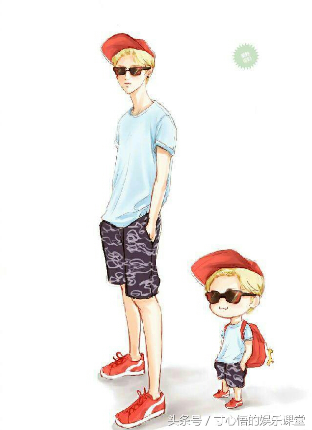 鹿晗q版萌图,鹿晗q版图