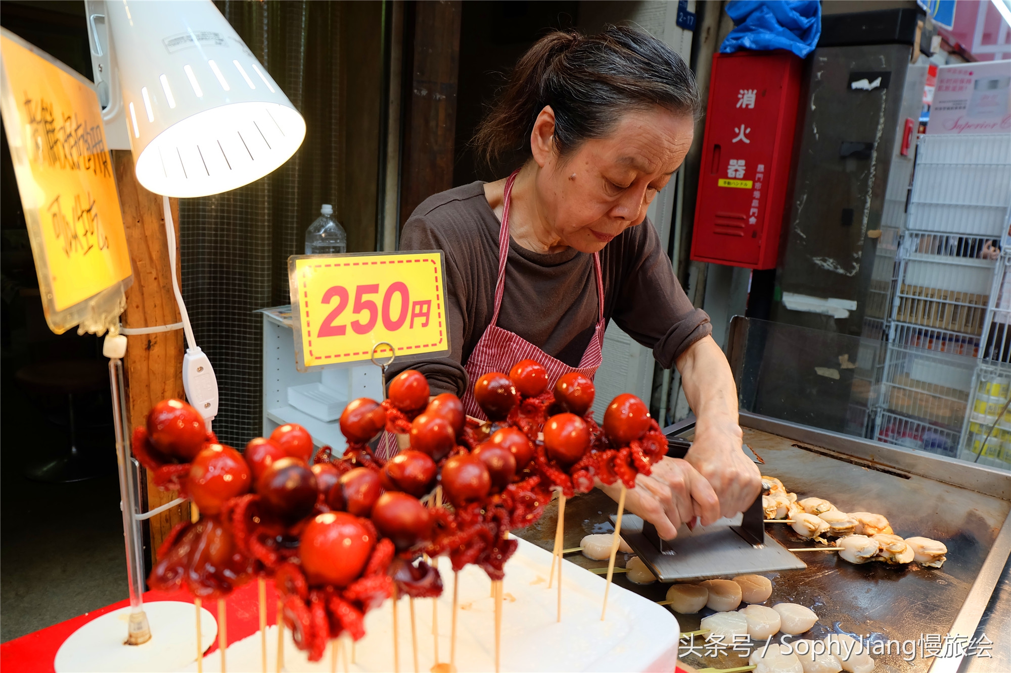 日本大黑门海鲜市场,日本大阪河豚