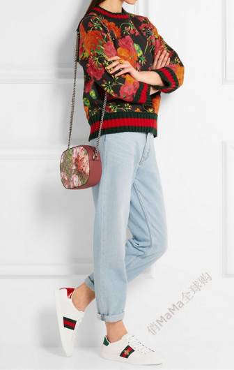 古琦印花小白鞋,古琦小白鞋同款