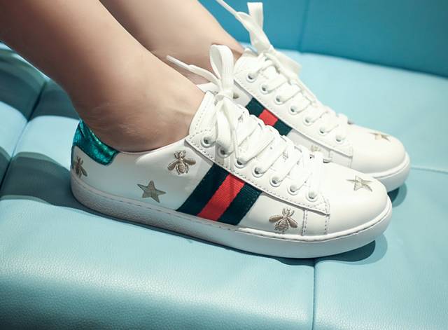 古琦印花小白鞋,古琦小白鞋同款
