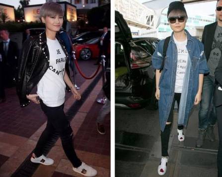 古琦印花小白鞋,古琦小白鞋同款