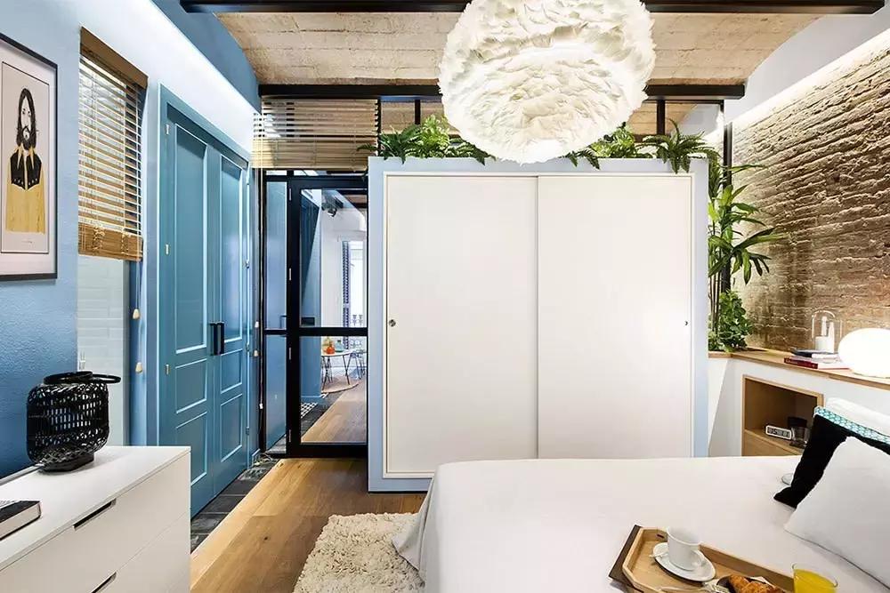 室内设计丨40平地中海风格的巴塞罗那海边度假小屋