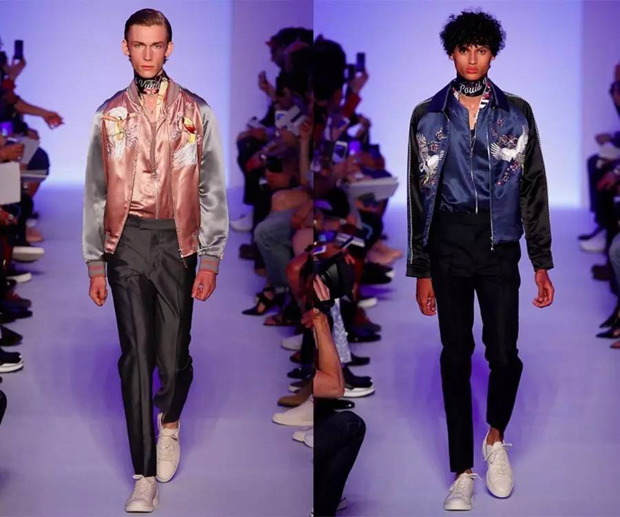 重磅刺绣夹克,朋克风刺绣夹克