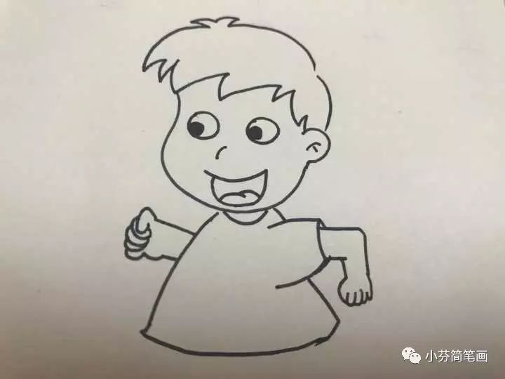 人的简笔画男孩,简笔画教程男孩打篮球