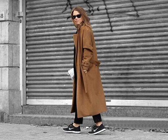 穿累了高跟鞋，来试试大衣的新搭档