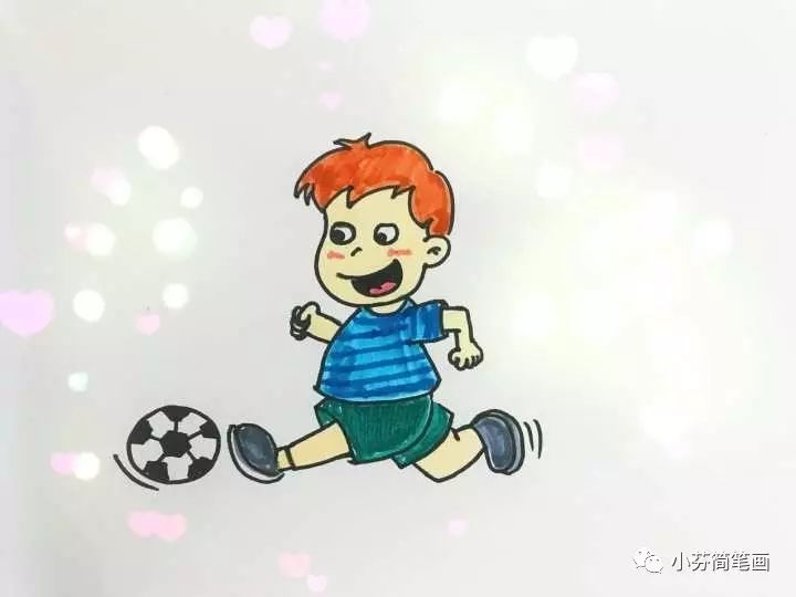 人的简笔画男孩,简笔画教程男孩打篮球