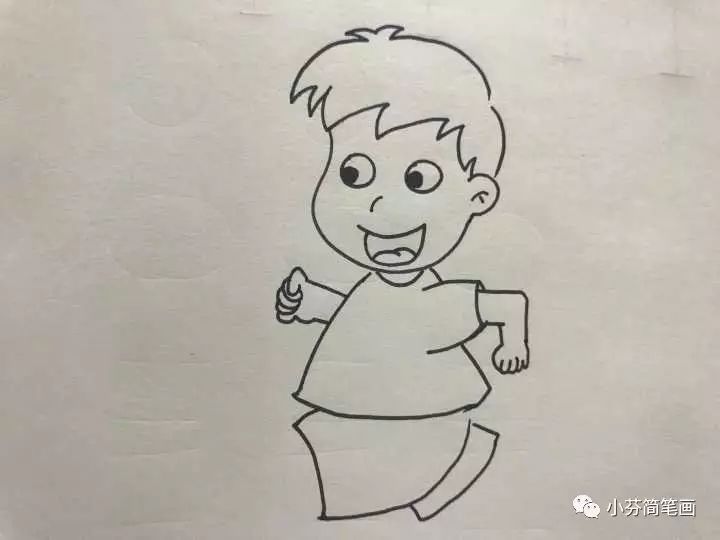 人的简笔画男孩,简笔画教程男孩打篮球