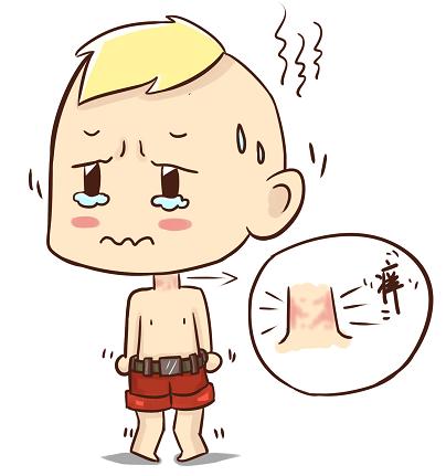 宝宝红屁屁破皮起疹子,宝宝红屁股淹脖子用什么