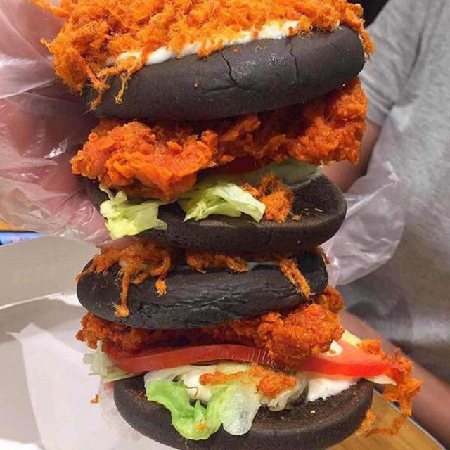 黑汉堡肯德基,肯德基测评所有口味汉堡