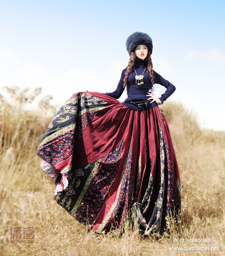 浪漫紫光泽感丝滑长裙,浪漫温柔风蕾丝长裙