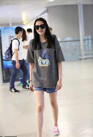 街拍美女杨幂,街拍杨幂范冰冰