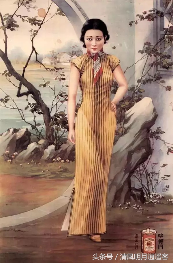 当香烟遇上美女，民国时期的广告海报，难得一见！