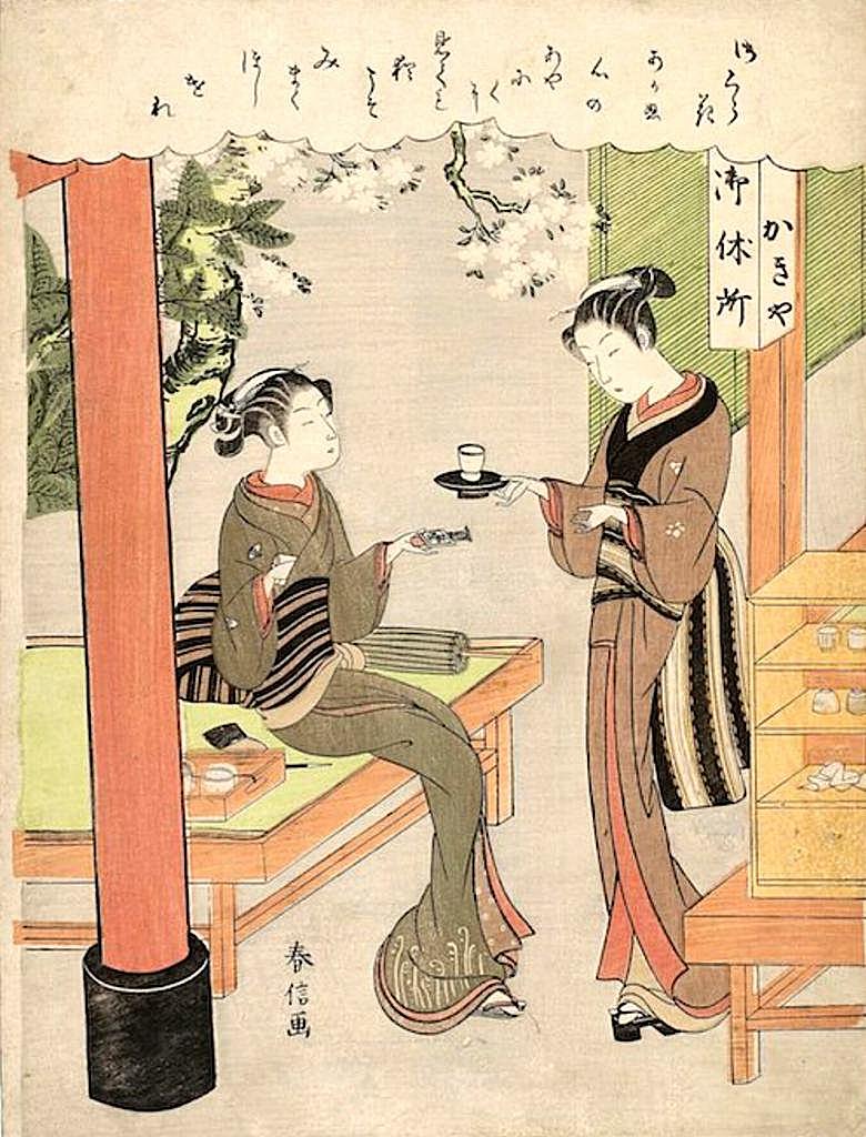 走在江户的商店街上，请一定不要错过日本活体广告牌“看板娘”