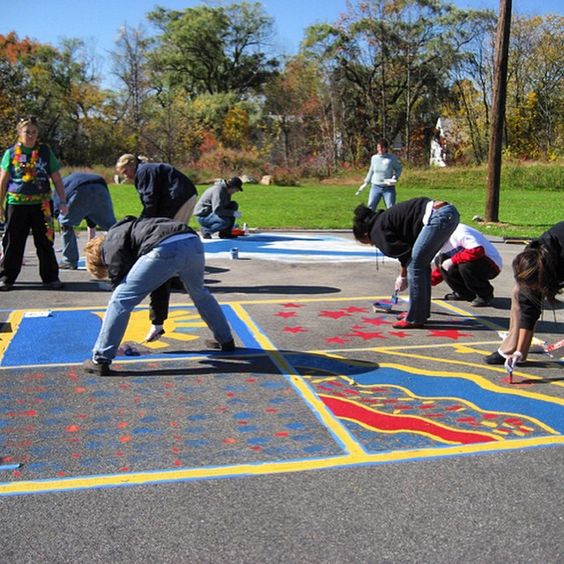 不要小看一个幼儿园,幼儿园地面标志图