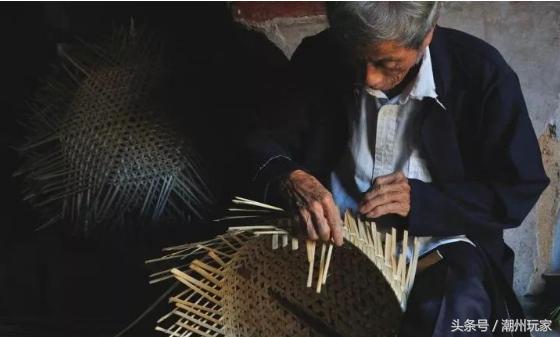 竹器怀旧老物件,民间传统工艺竹椅