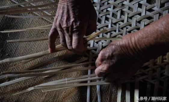 竹器怀旧老物件,民间传统工艺竹椅