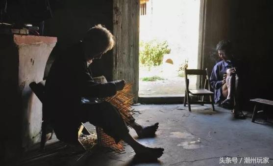 竹器怀旧老物件,民间传统工艺竹椅