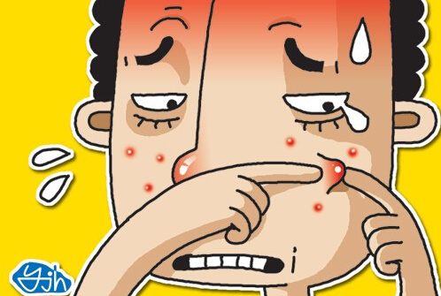 挤青春痘差点丧命,挤痘痘败血症几率