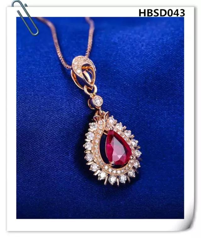 老凤祥红宝石吊坠款式,蓝宝石吊坠经典款式