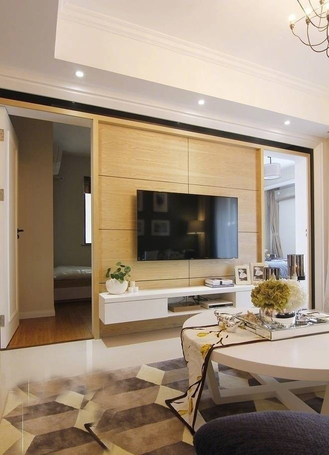 老公非在餐厅装修展示柜，无锡89㎡现代三居室，全包造价10万