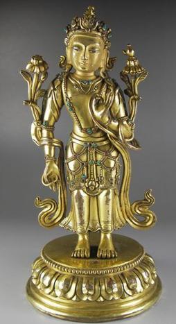 清代铜佛像价格多少,清代铜鎏金佛像现在的行情怎么样