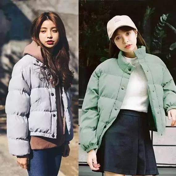 时尚又保暖又洋气的棉服,棉服也能穿出时尚感版型宽松素雅