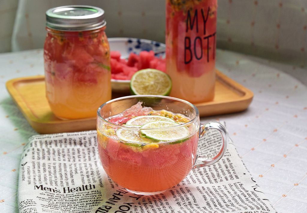 最爱的百香果柠檬蜂蜜茶,做一杯柠檬百香果蜂蜜水