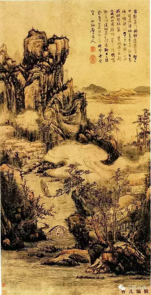 清代龚贤山水画高清大图,清代山水画名家作品欣赏