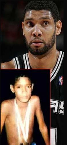 科比加内特邓肯名人堂照片,科比邓肯年轻照片