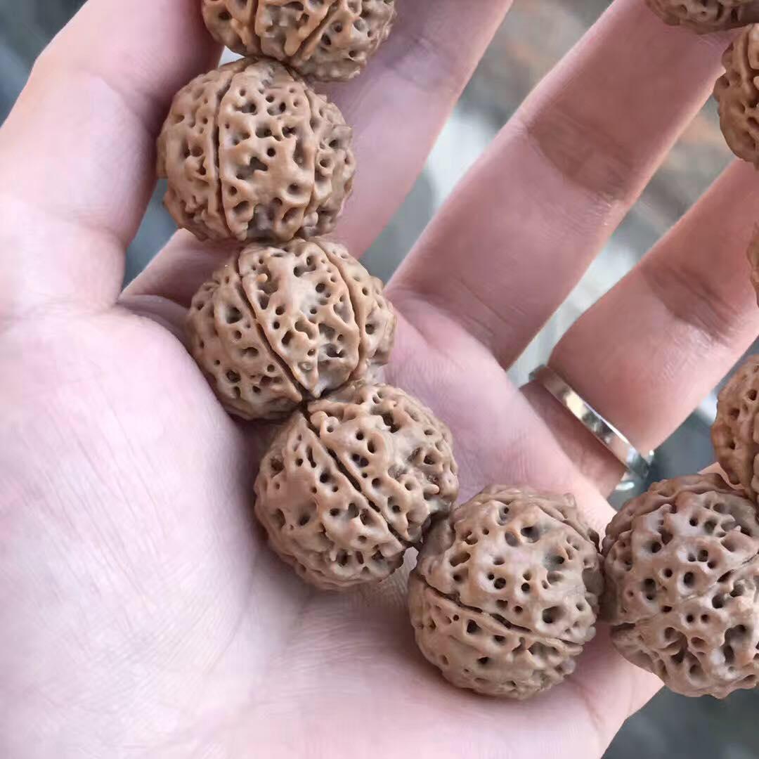 尼泊尔大金刚菩提手串怎么看好坏,大金刚菩提五瓣尼泊尔籽高油高密