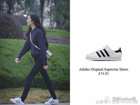 最新大表姐刘雯穿搭鞋子,刘雯真皮小白鞋广告