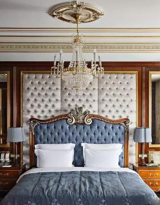 轻奢风床头背景墙软包款式大全,床头软包最新款设计