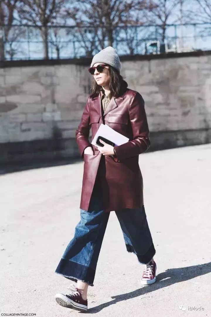 阔腿裤平底鞋,平底鞋阔腿裤搭配图片