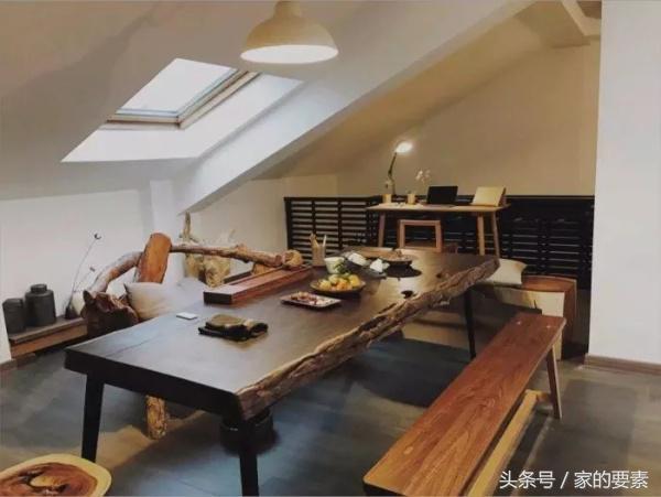 阁楼简洁大方的茶室,阁楼打造书房茶室