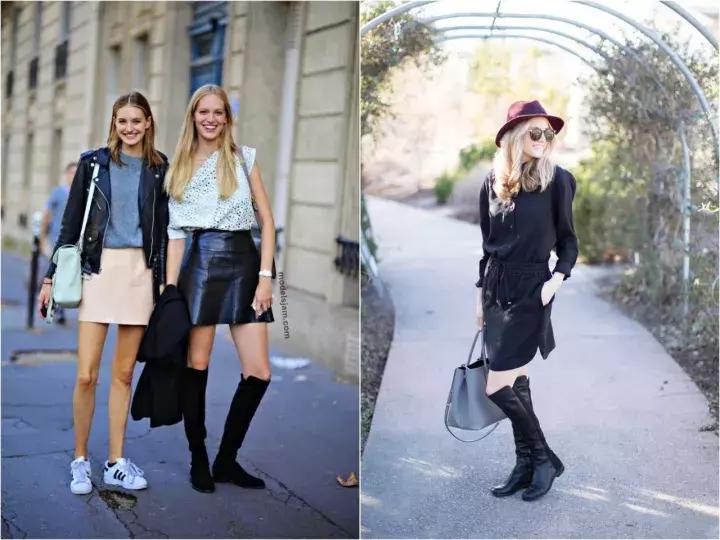 保暖又时髦的过膝靴怎么穿,实用的靴子