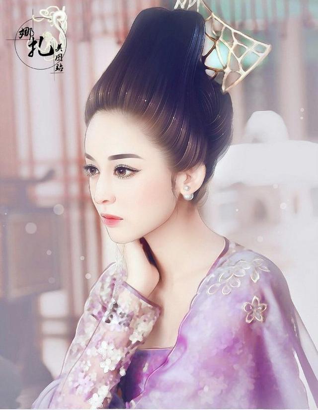 绘美人手绘女明星,手绘好看女孩