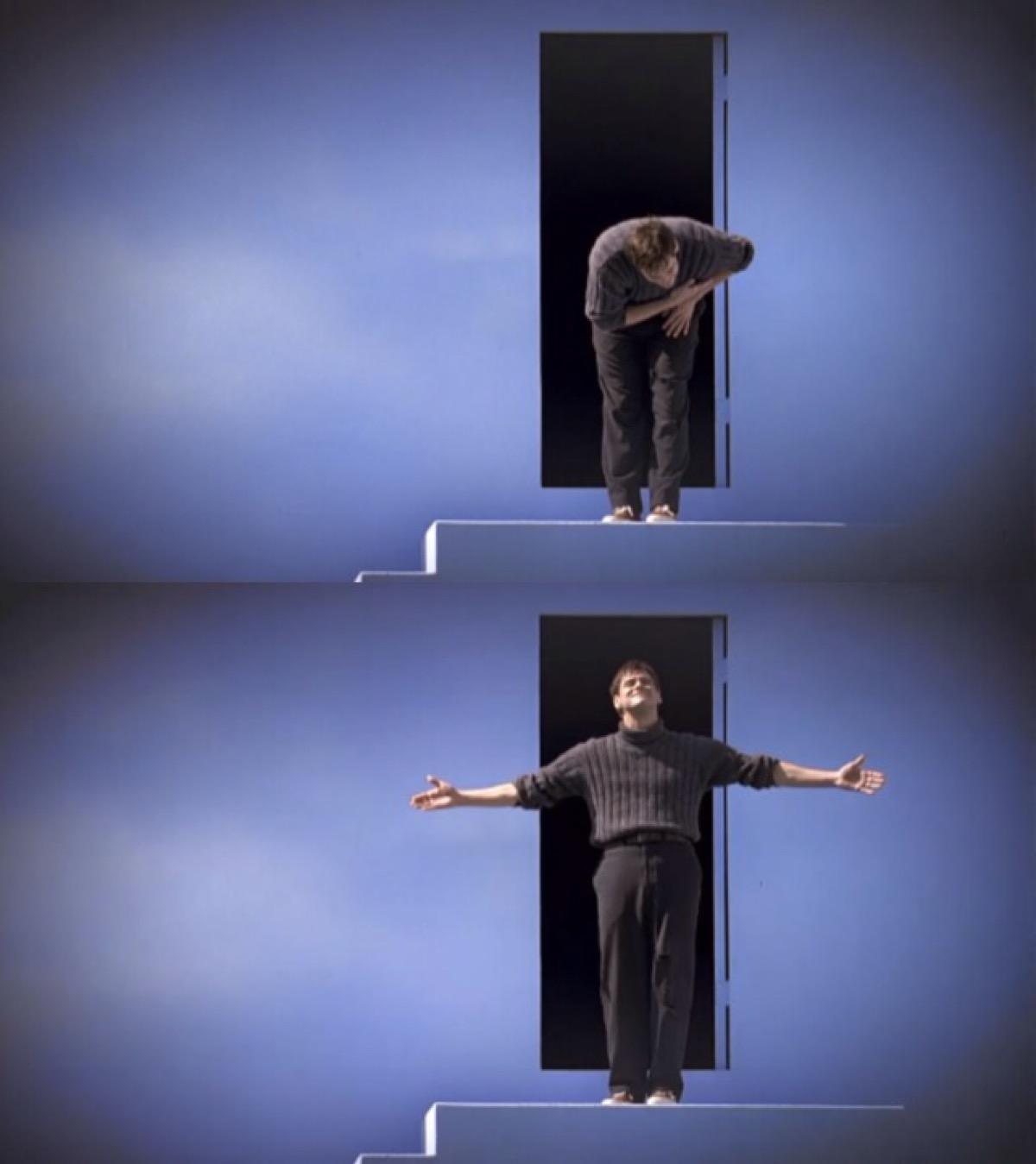 金凯瑞重新演绎楚门经典台词,金凯瑞楚门的世界电影解说