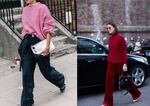 秋冬毛衣穿搭中性风高级感,打底毛衣女加绒秋冬半高领