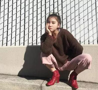 秋冬毛衣穿搭中性风高级感,打底毛衣女加绒秋冬半高领