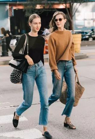 秋冬毛衣穿搭中性风高级感,打底毛衣女加绒秋冬半高领