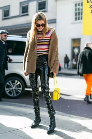 秋冬毛衣穿搭中性风高级感,打底毛衣女加绒秋冬半高领