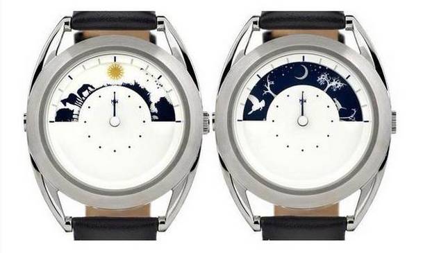 一位英国手表设计师，他有100种方法取代传统指针表示时间