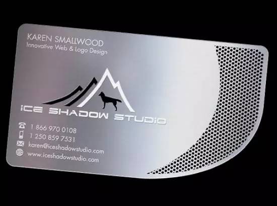 金属名片设计效果图,烫金创意名片设计