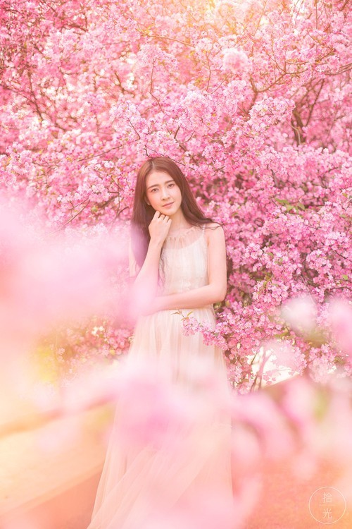 花季怎么拍好看,自由浪漫的人像照片