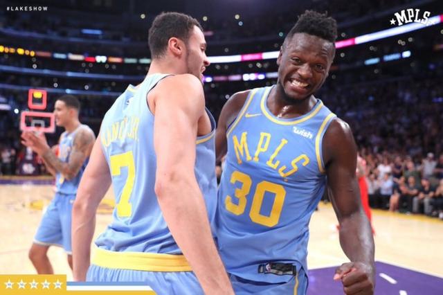 湖人MPLS复古球衣闪亮回归！上次亮相已是15年前